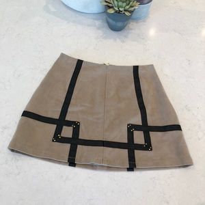 Guess suede and leather skirt